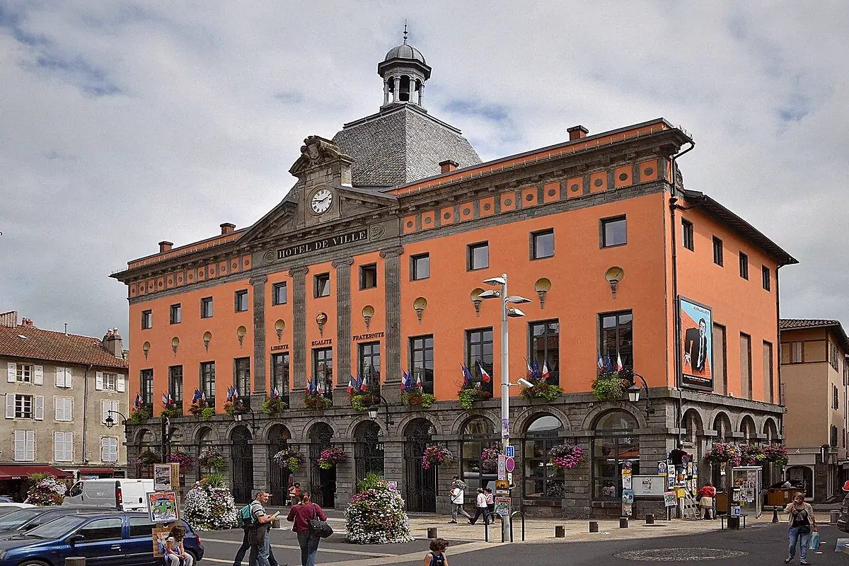 Aurillac vue depuis l'espace public